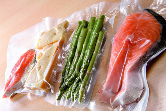 Transparent Food Ziplock Resist Puncturing , Vacuum Food Packaging Bags